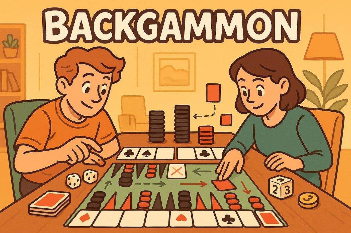 Illustration for Backgammon: About the Game