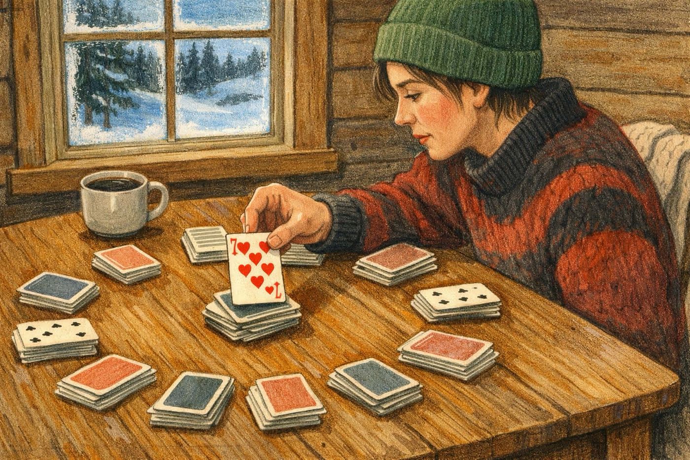 Illustration for Clock Patience: Setup