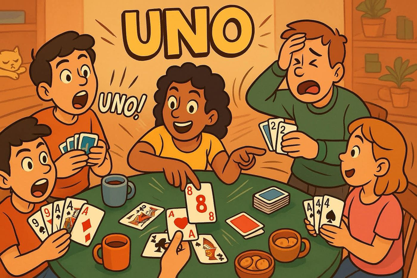 Illustration for Uno (with standard deck): About the Game